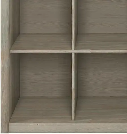 43-дюймовый Переходный книжный шкаф из массива ДЕРЕВА на 9 кубов и блок для хранения в красновато-коричневом цвете для гостиной, кабинета и офиса 5