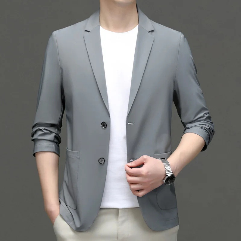 7064-мужская новая корейская модная профессиональная куртка для делового отдыха, роскошный костюм в стиле Yinglun 0