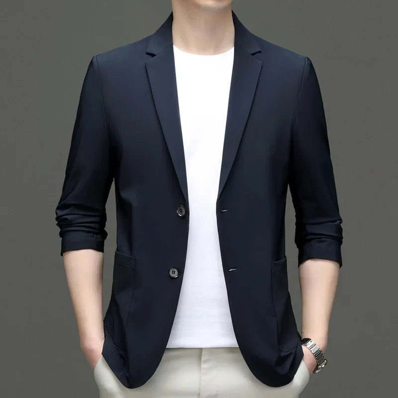 7064-мужская новая корейская модная профессиональная куртка для делового отдыха, роскошный костюм в стиле Yinglun 3