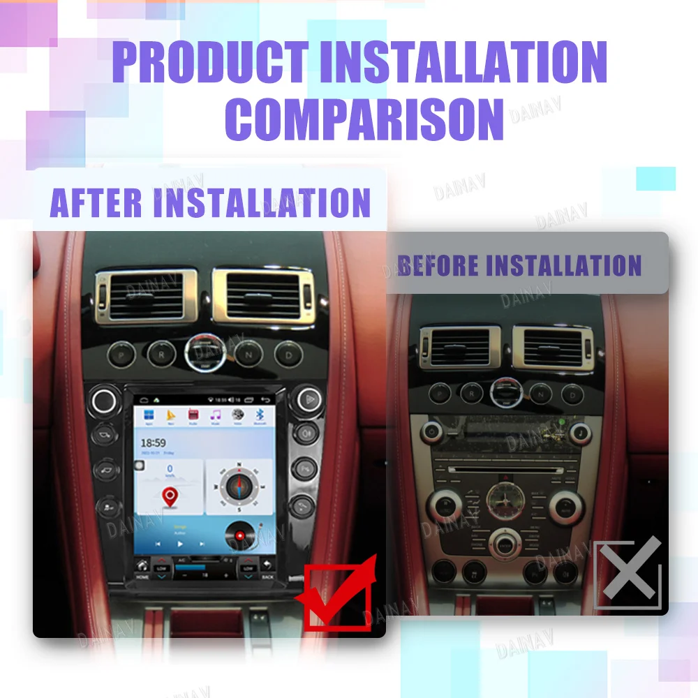 9,7 Дюймов Android 11 Авто Радио Стерео Для Aston Martin 2005 2006 2007 2008-2015 Carplay Мультимедийный GPS Навигационный плеер 2