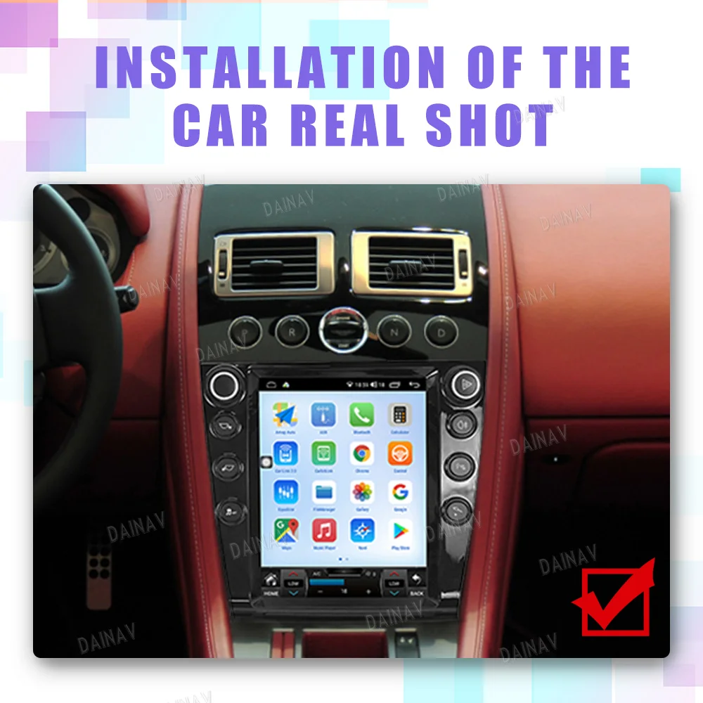 9,7 Дюймов Android 11 Авто Радио Стерео Для Aston Martin 2005 2006 2007 2008-2015 Carplay Мультимедийный GPS Навигационный плеер 3