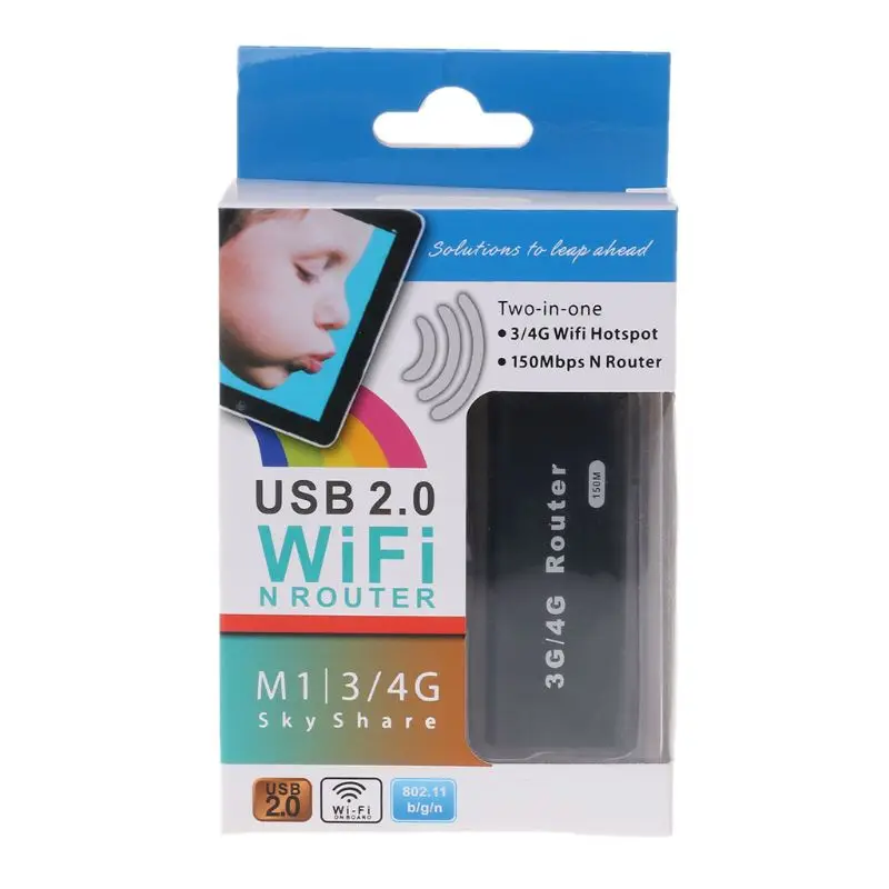 ANENG Mini Портативный 3G/4G WiFi Wlan Точка доступа AP Клиент 150 Мбит/с USB Беспроводной маршрутизатор новый 0
