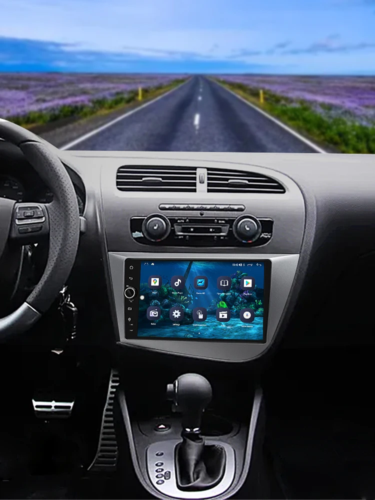 Android 10,0 QLED Экран Мультимедиа Видео Стерео Головное устройство DSP NO 2din Автомобильная Радионавигация GPS Carplay Для Seat Leon 2005-2012 4
