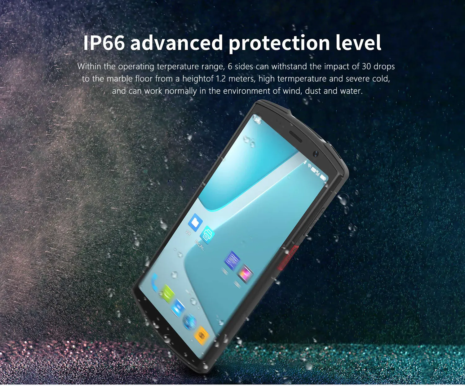 Android 10 4G 64G Сканер штрих-кода Разблокировка отпечатков пальцев 5G GPS NFC Wifi Bluetooth Мобильное устройство NFC Ручной Терминал КПК 4