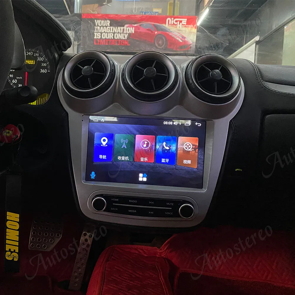 Android 11,0 6G + 128 ГБ Для Ferrari F430 Автомобильный Плеер GPS Мультимедийный Магнитофон Стерео Авторадио Навигация Головное Устройство IPS Экран 4