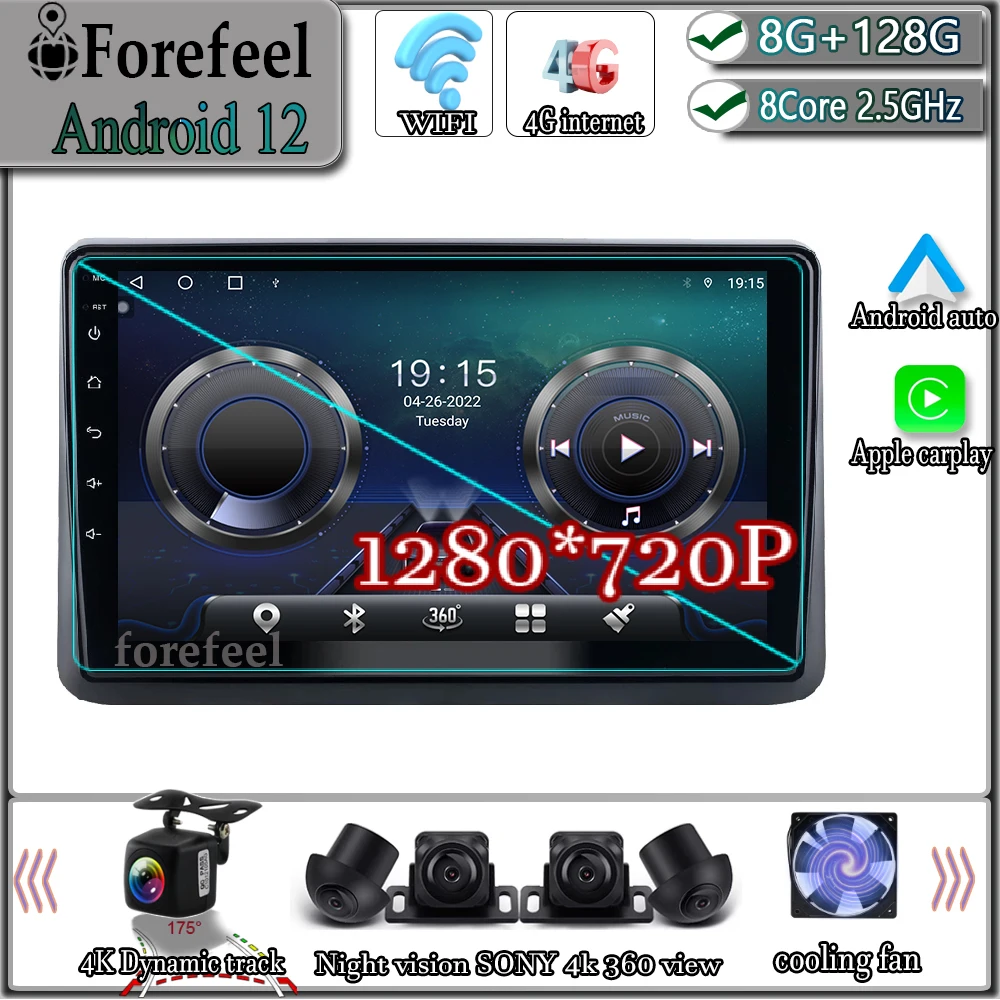 Android 12 Для Honda CITY 2020-2021 Авторадио Видеокамера Мультимедийная Видеонавигация GPS Монитор Камера Монитор Экран телевизора 0