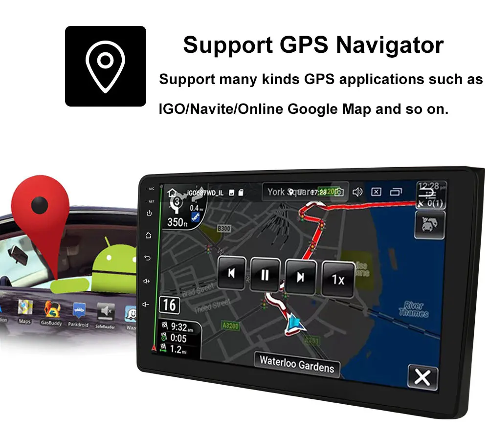 Android 12 Для Toyota Fortuner Hilux MT 2008-2014 Автомобильный Радио Мультимедийный Плеер Навигация GPS Авторадио Видео Головное устройство Carplay 1