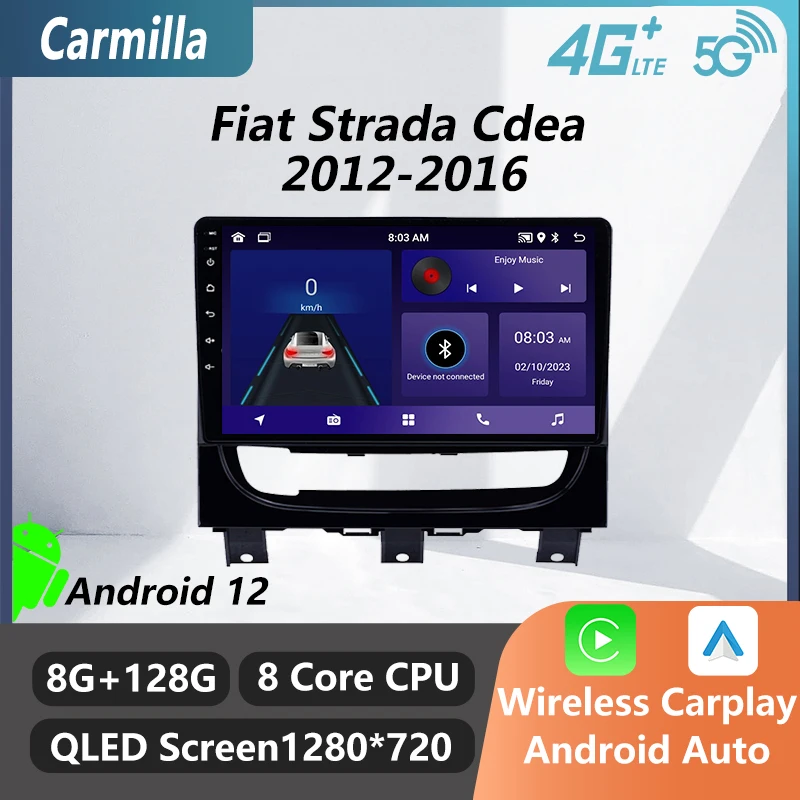 Android Автомобильный Стерео Gps для Fiat Strada Cdea 2012-2016 2 Din Навигационное Радио Автомобильный Мультимедийный Видеоплеер Авторадио Головное Устройство 0