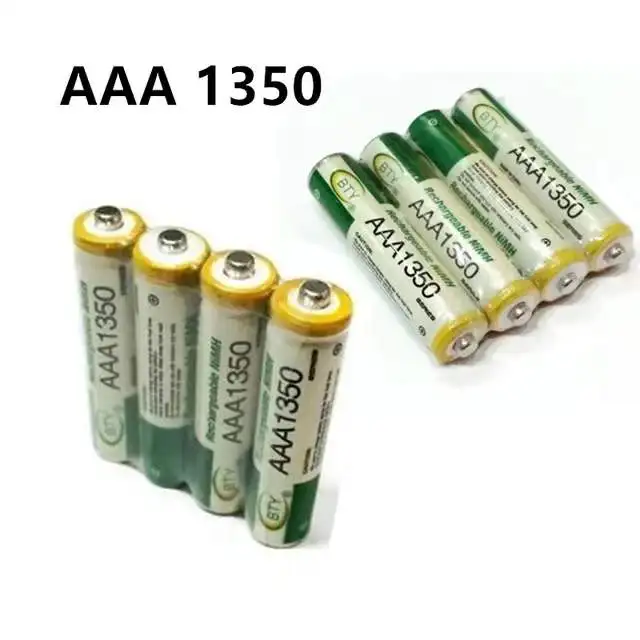 Batterie Rechargeable NI-MH 1.2V AAA1350 1800 mAh pour horloges, souris, ordinateurs, jouets, nouveauté AAA 0