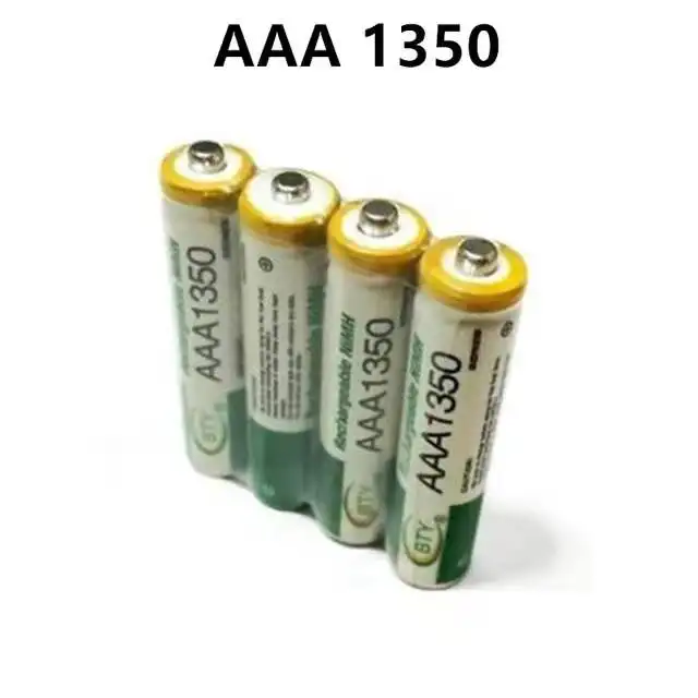 Batterie Rechargeable NI-MH 1.2V AAA1350 1800 mAh pour horloges, souris, ordinateurs, jouets, nouveauté AAA 2