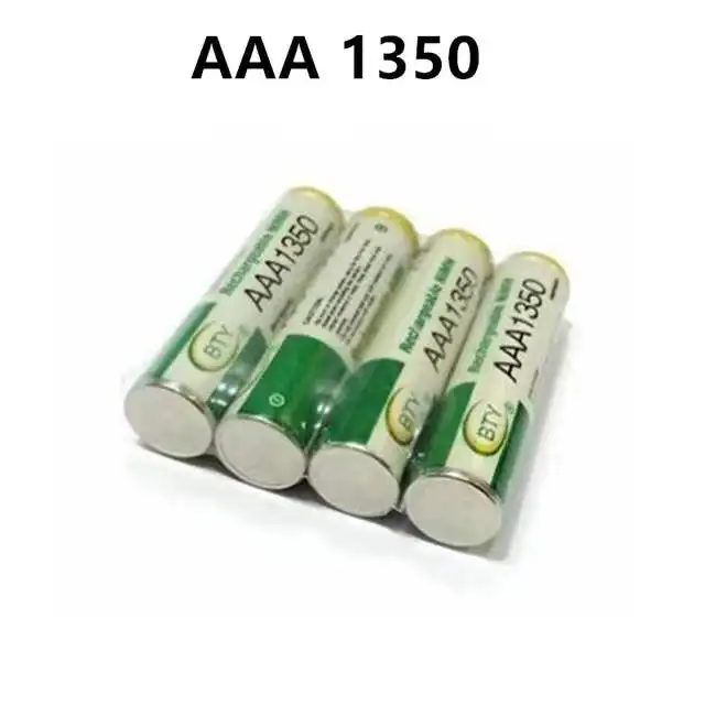 Batterie Rechargeable NI-MH 1.2V AAA1350 1800 mAh pour horloges, souris, ordinateurs, jouets, nouveauté AAA 4