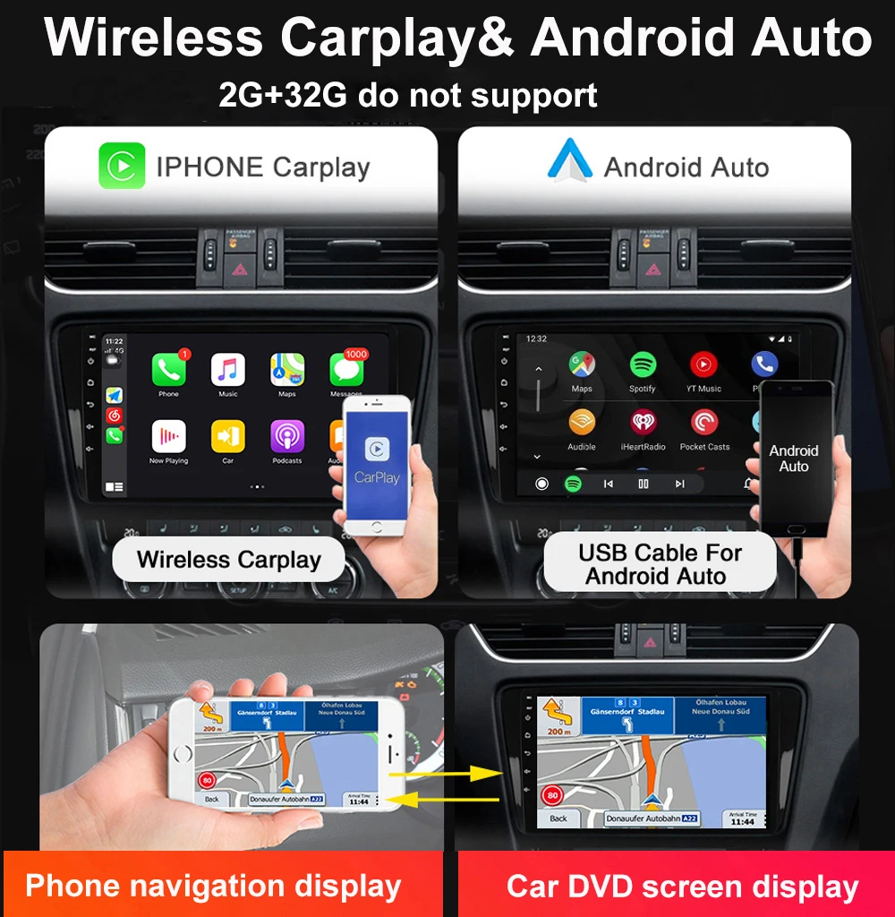 Carplay Mirror Link Автонавигация Android 11 Мультимедиа для Nissan Teana 2008-2012 Автомобильный плеер GPS Радио Стерео Видео QLED 4