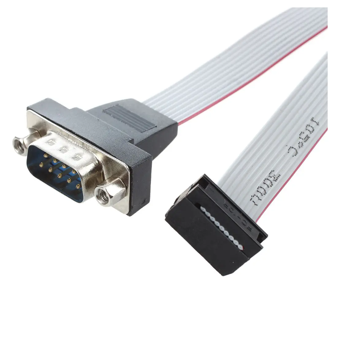 DB9 RS232-10-контактный разъем ленточного кабеля 4