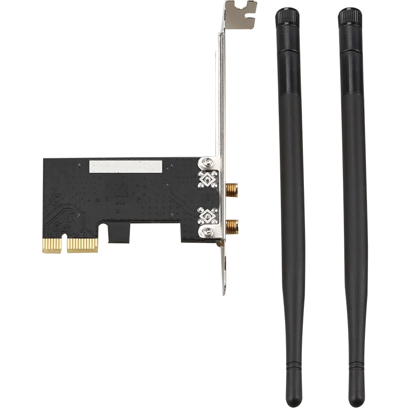 DIEWU настольный PCIe WIFI беспроводной 300 Мбит/с lan-карта mini pci-e 2 антенна 2