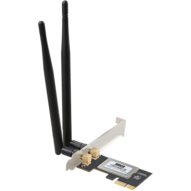 DIEWU настольный PCIe WIFI беспроводной 300 Мбит/с lan-карта mini pci-e 2 антенна 3