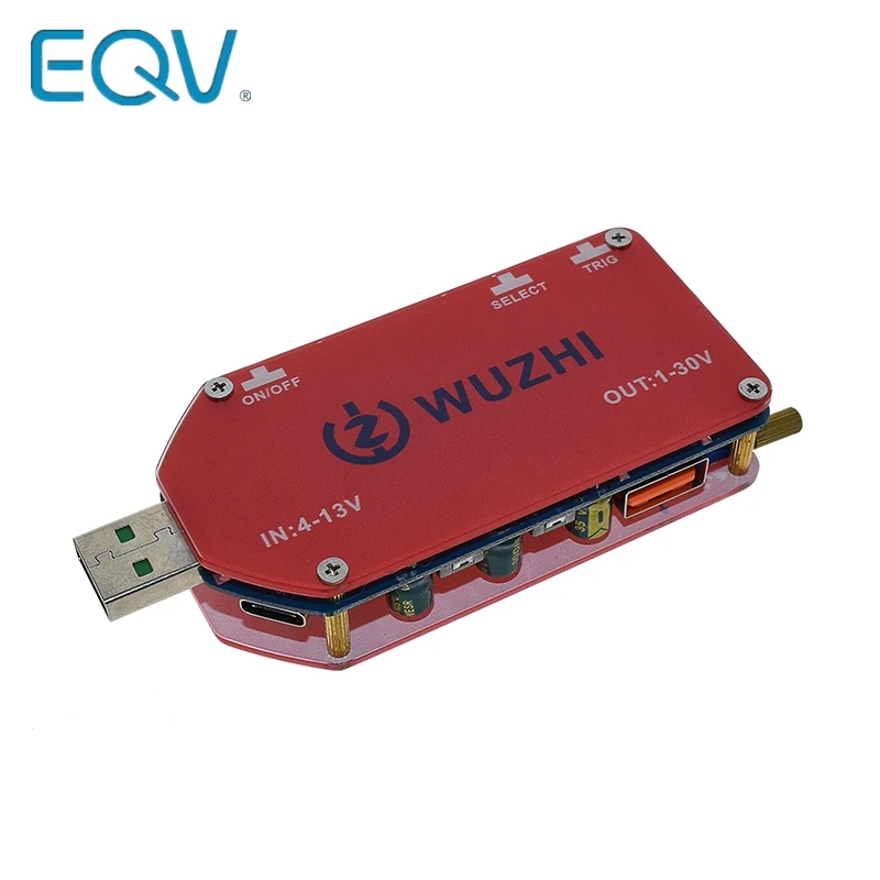 EQV DP3A Цифровой дисплей USB регулируемый модуль питания постоянного тока 1-30 В 15 Вт QC 2,0 3,0 FCP Быстрая зарядка лабораторный источник питания regulador 1