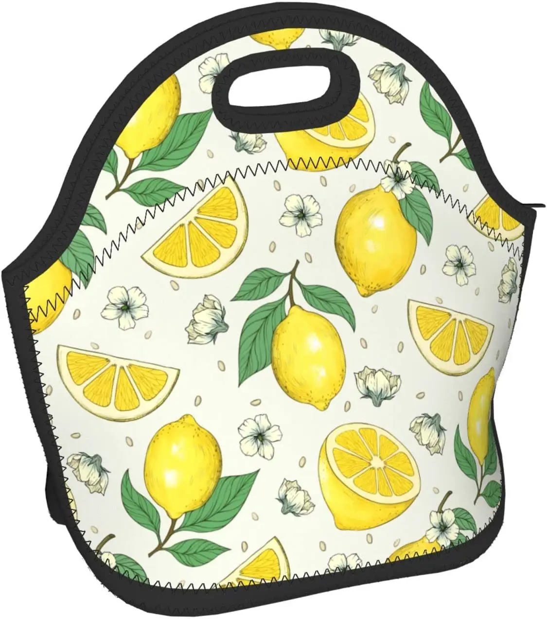 Lemons Изолированная неопреновая сумка для ланча, сумки для ланча, Переносной ланч-бокс, сумка-холодильник для ланча, сумка для пикника/катания на лодках/рыбалки/работы 1