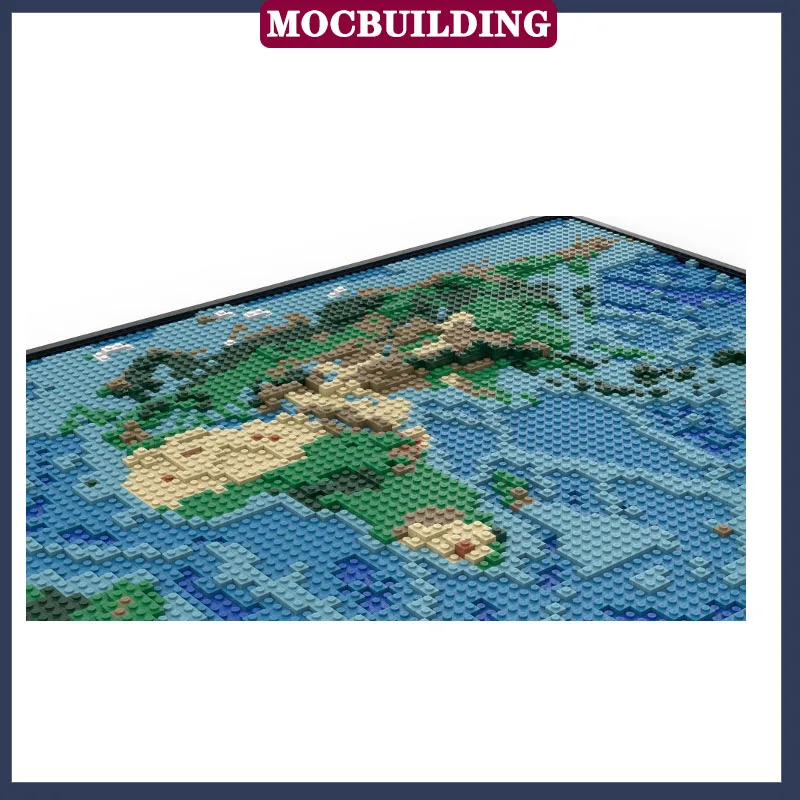 MOC City Цветная карта, модель, Набор строительных блоков, Коллекция Мирового океана, серия игрушек, подарки 4