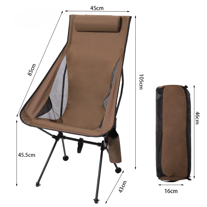 Moon Chair кресло для отдыха на открытом воздухе, складной стул, стул для рыбалки, чашка, карманная подушка, три цвета 5