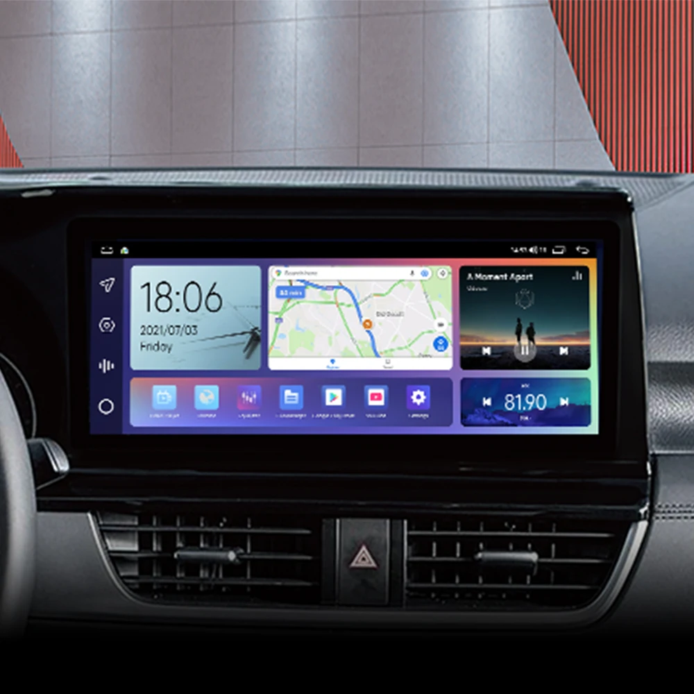 Prelingcar 12,3“Для KIA SELTOS 2020 Представит автомобильный монитор Android 12 128G Carplay RDS GPS Со Встроенным 2din Радио DVD-плеером 5.1 DST 1