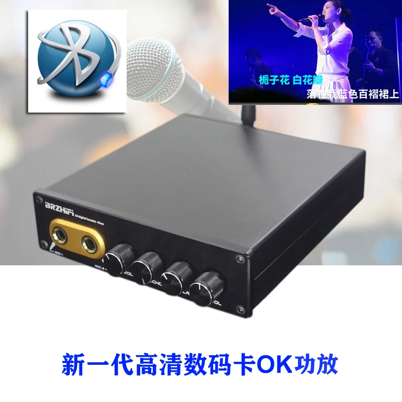 Qingfeng OF1 TPA3250 HD Караоке Двойной усилитель мощности 130 Вт Bluetooth 5,0 0