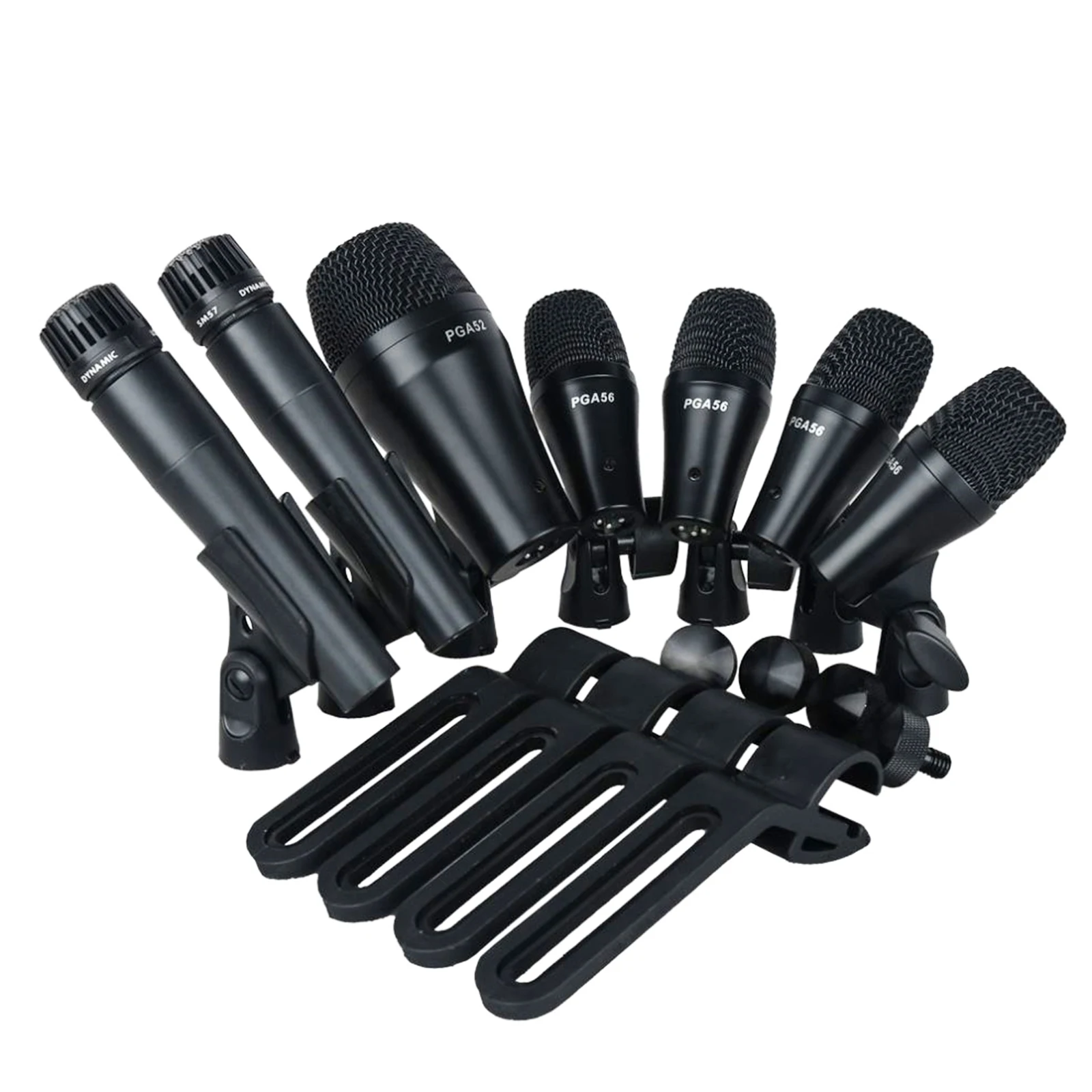 SENNE PGA-DMK7 Проводной Динамический барабанный микрофон из 7 частей, Ударный Басовый Микрофон, набор микрофонов для инструментов Tom/Snare & Cymbals с коробкой Для использования, Высочайшее качество 5