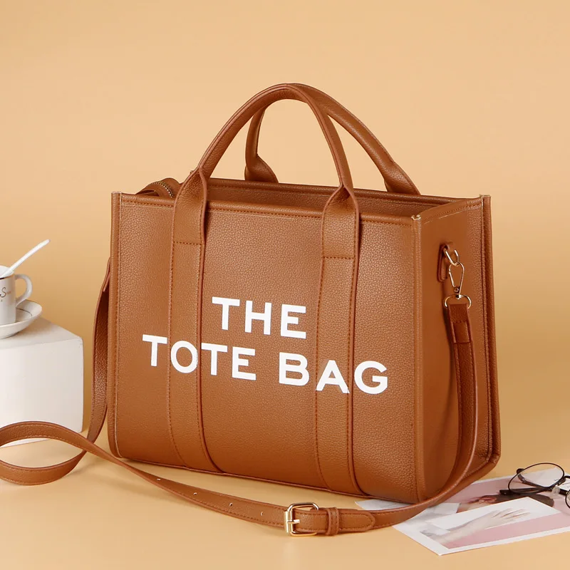 SWDF Новая женская сумка 2023, трендовая новая модель, сумка-тоут, большая вместительная сумка через плечо, высококачественная кожаная роскошная дизайнерская сумка 3