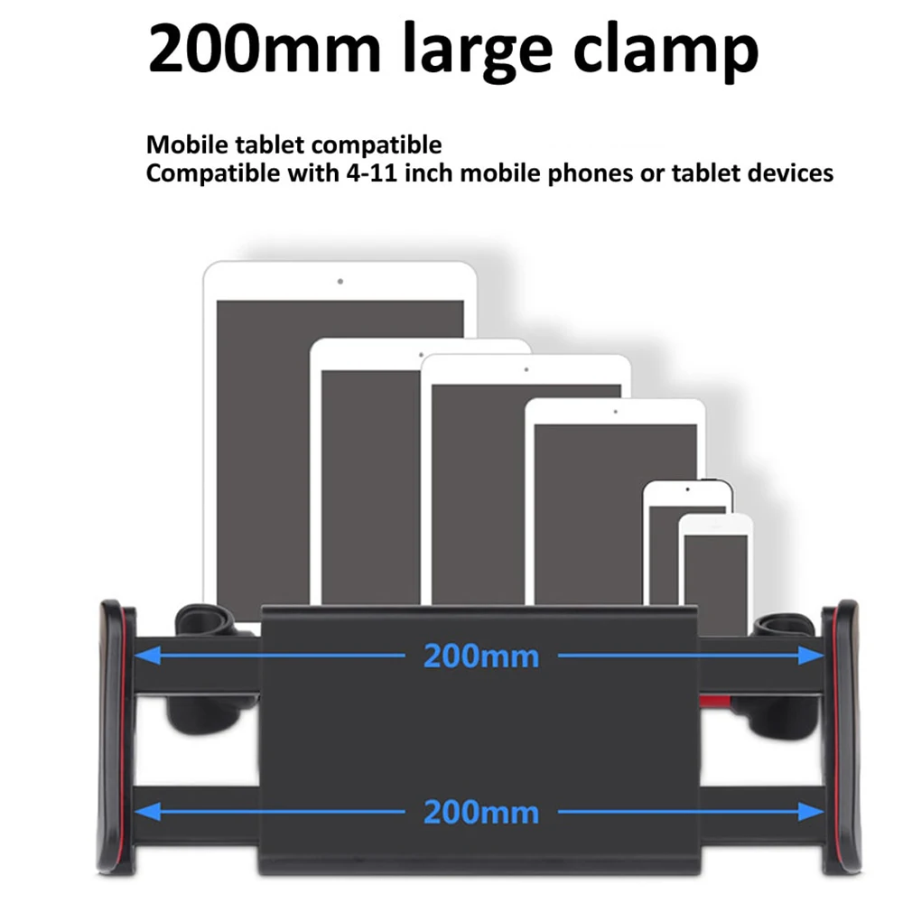 Xnyocn Универсальный Автомобильный держатель для планшета 4-11 дюймов, Телескопическая подставка для телефона, Аксессуары для iPhone iPad Air 1 2 Pro 5