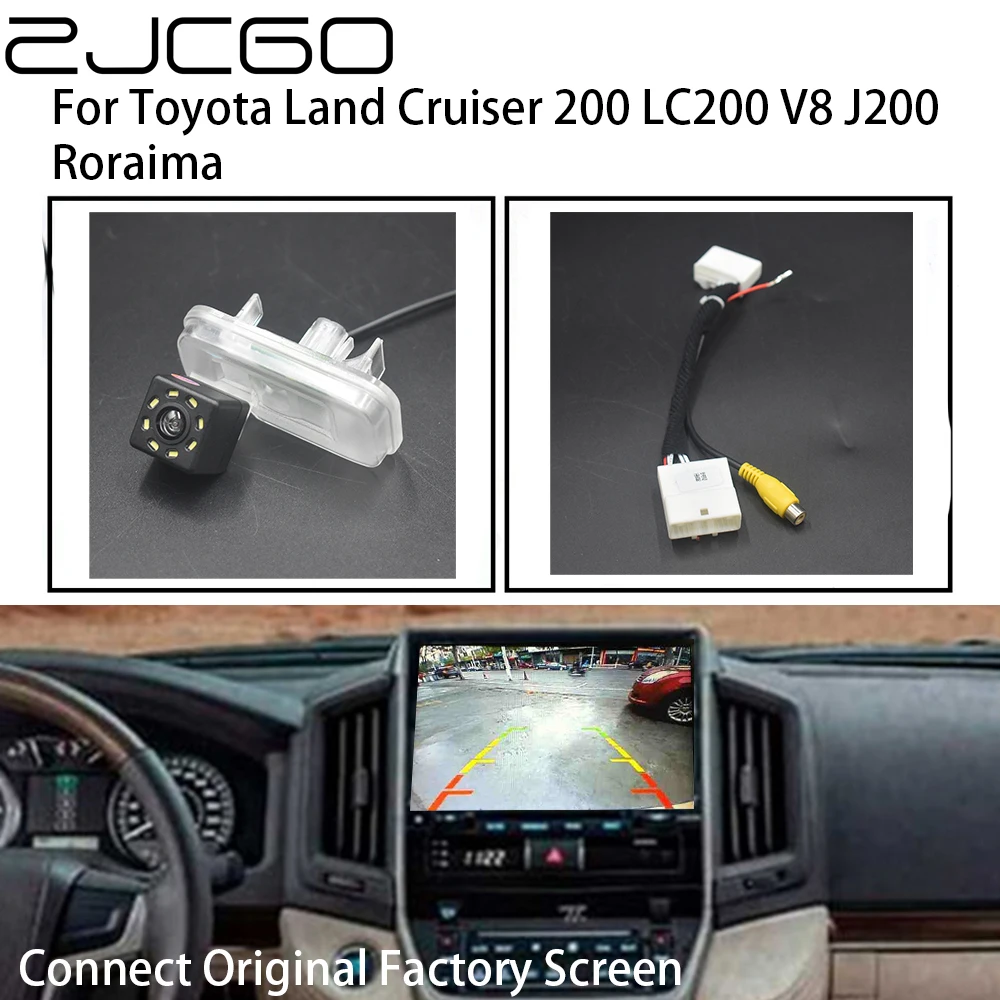 ZJCGO Автомобильная камера заднего вида с обратным резервированием для парковки Toyota Land Cruiser 200 LC200 V8 J200 Roraima 0
