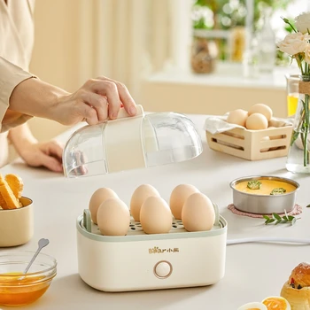Яичный котел, бытовая пароварка для яиц, многофункциональное автоматическое отключение питания, Однослойная машина для приготовления яичного крема на пару для завтрака