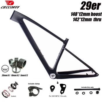 Полностью карбоновая рама для горного велосипеда 29er MTB Цена по прейскуранту завода-изготовителя Высококачественная велосипедная рама BSA73 quadro carbon 29