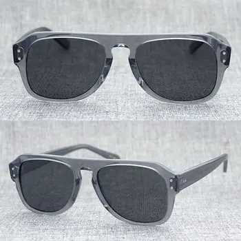 Новые трендовые квадратные ацетатные солнцезащитные очки Для мужчин За рулем с защитой от ультрафиолетовых бликов, Поляризованные солнцезащитные очки для близорукости, Женские очки с цветными линзами