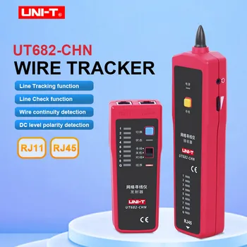 Ручной сетевой тестер проводов UNI-T UT682, Устройство для отслеживания проводов RJ11 RJ45, Устройство для обслуживания телефонной линии локальной сети