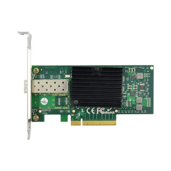 PCI-E X8-10 Гигабитная серверная оптоволоконная сетевая карта PCIe 10GbE SFP + оптоволоконная сетевая карта 82599EN чипсет