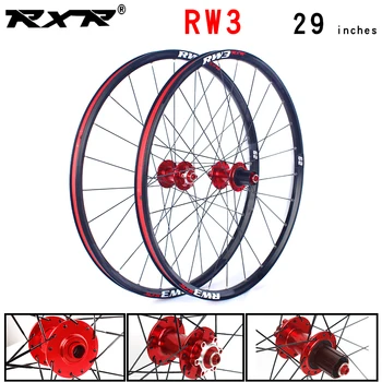 RXR горный велосипед 29 дюймов MTB велосипед колесная пара из Алюминиевого сплава RW3 Дисковый Тормоз 5 Подшипников 7-11 скорость Через Ось/QR Велосипедное колесо