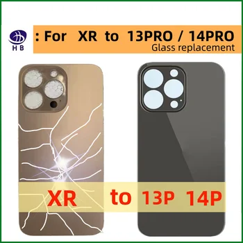 Для iPhone XR-13 Pro 14 Pro задняя крышка Стекло С Большим Отверстием Камера Заднее Стекло XR-13Pro Запасная Часть XR-14Pro Заднее стекло