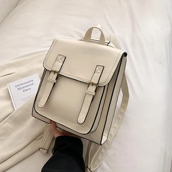 Винтажный рюкзак, женская сумка из искусственной кожи, женский рюкзак, модная школьная сумка для девочек, Высококачественная сумка на плечо для отдыха Sac A Dos