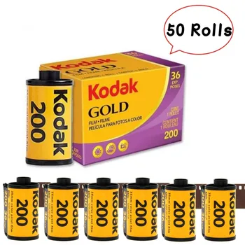 50 рулонов 35-мм пленки KODAK GOLD 200, пригодной для камеры M35/M38, Классическая пленка ((36 экспозиций/рулон)