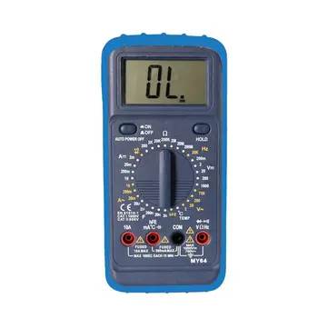Цифровой мультиметр MY64 для измерения частоты и температуры, конденсатор с двойным предохранителем от горения