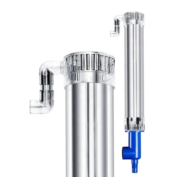 Усиленный акриловый комплект труб с тройным переливом, фильтр для аквариума, верхняя и нижняя фитинги для труб