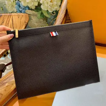Деловые сумки TB THOM, черная кожаная высококачественная вечерняя сумочка, Модный корейский стиль, дизайнерские сумки большой емкости с несколькими карманами
