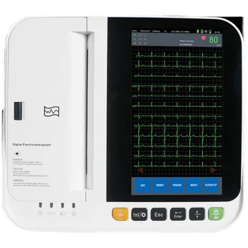 ЭКГ ME12A медицинский 12-канальный автоматический анализ с 12 отведениями бытовой детектор встроен