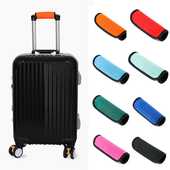 Удобная Ручка для багажа, Неопреновая ручка для чемодана, мягкий идентификатор, Защитный чехол для подлокотника коляски, Защитный чехол для ручки