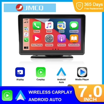 JMCQ 7-дюймовый Универсальный Беспроводной Carplay Android Auto FM AUX Автомобильный Радиоплеер Для Toyota Honda VW Nissan KIA Hyundai Мультимедиа