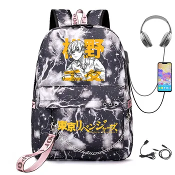 Tokyo Revengers повседневная сумка для подростков, школьная сумка для студентов, детский рюкзак, уличная дорожная сумка с мультяшным принтом, сумка для мальчиков и девочек