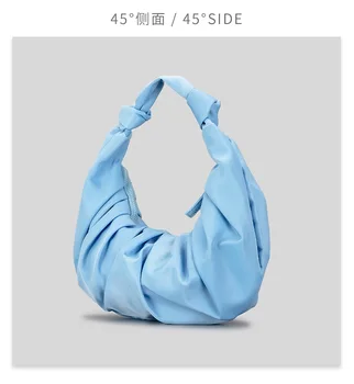 Универсальная Нейлоновая Плиссированная сумка Cloud для подмышек на весну и лето, Модная минималистичная сумка, Нишевый дизайн, Сумка через плечо