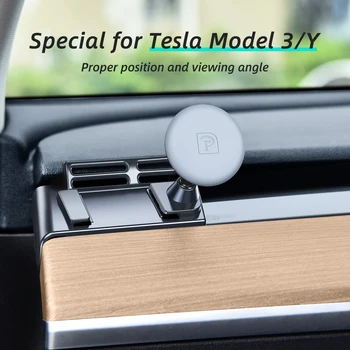 Автомобильный Магнитный Держатель Телефона для Tesla Model 3/Y, Магнитная Подставка Для телефона, Поддержка GPS, Вращающийся На 360 Градусов Держатель мобильного телефона