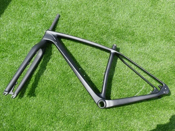 Полностью Углеродистая UD Матовая рама для горного Велосипеда 29ER MTB Велосипедная рама и вилка 15 