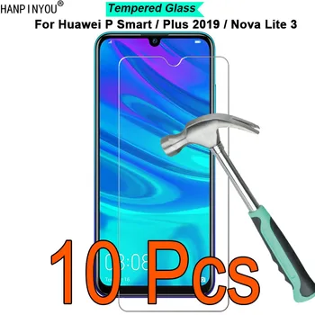 10 шт./лот для Huawei P Smart/Plus 2019/Nova Lite 3 с твердостью 9H 2.5D, защитная пленка из закаленного стекла