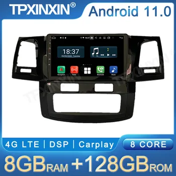 8 + 128 Г Android 11 экран для Toyota Hulix Fortuner 2008 Автомобильный радиоприемник GPS Навигация мультимедийный стереоплеер Navi Carplay DSP